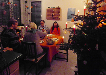 Christmas dinner at the Language Guesthouse
