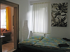 The smaller room - here as a second bedroom